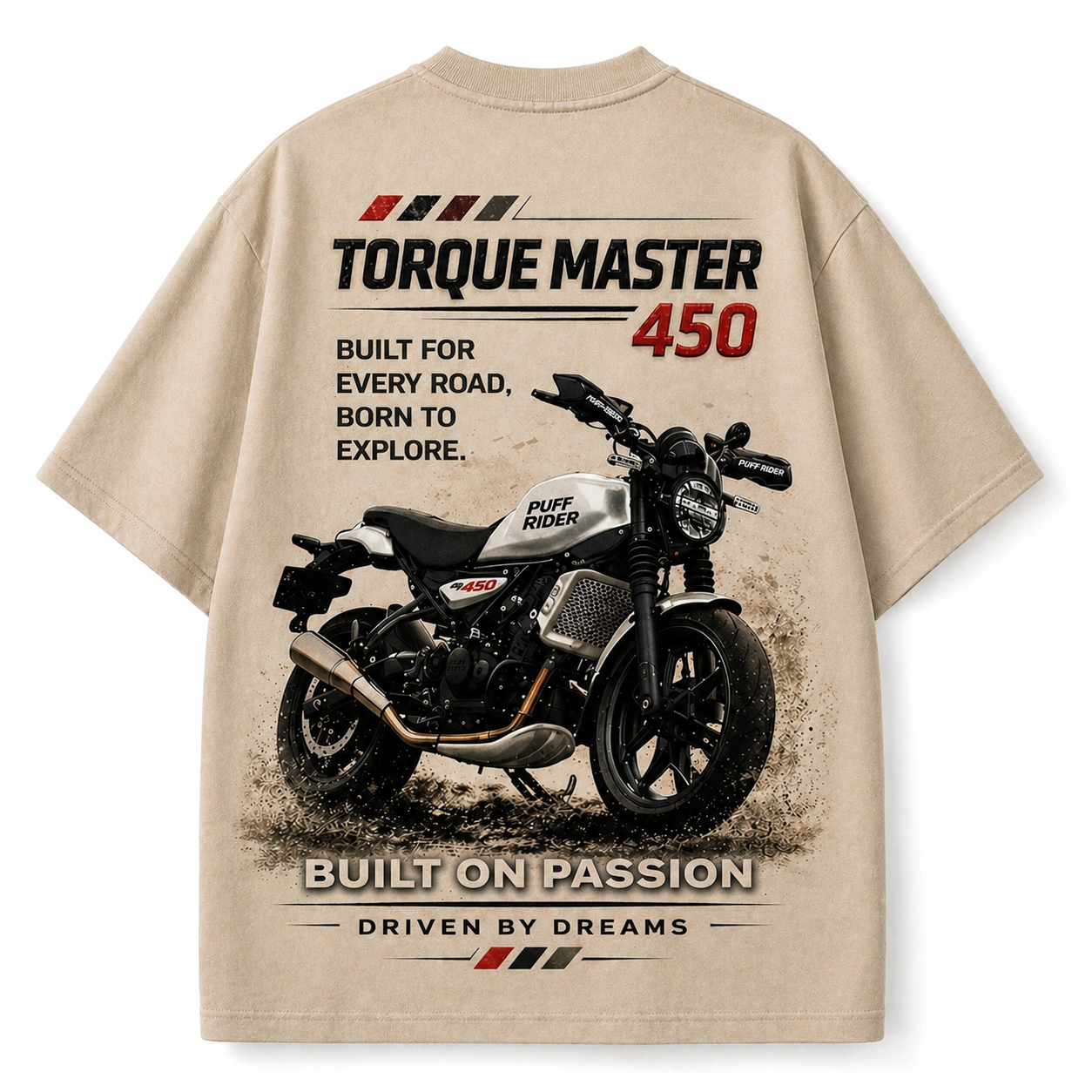 Torque Master 450 Oversized Tee - Puff Print Edition