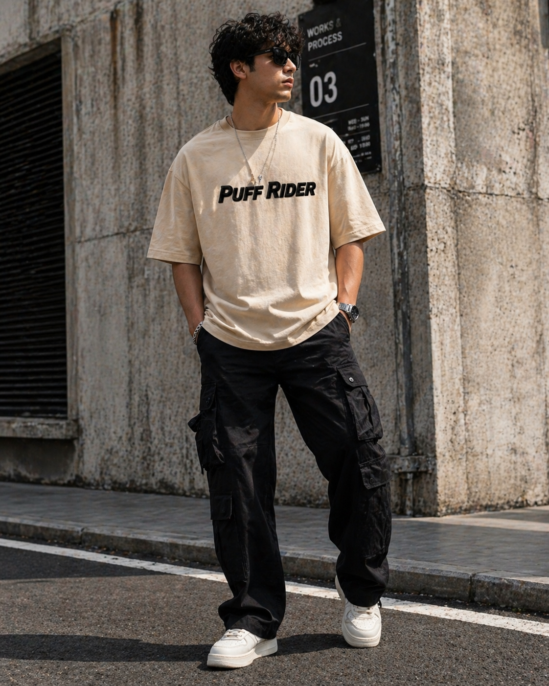 ADVENTURE F450 GS Oversized Tee - Puff Print Edition