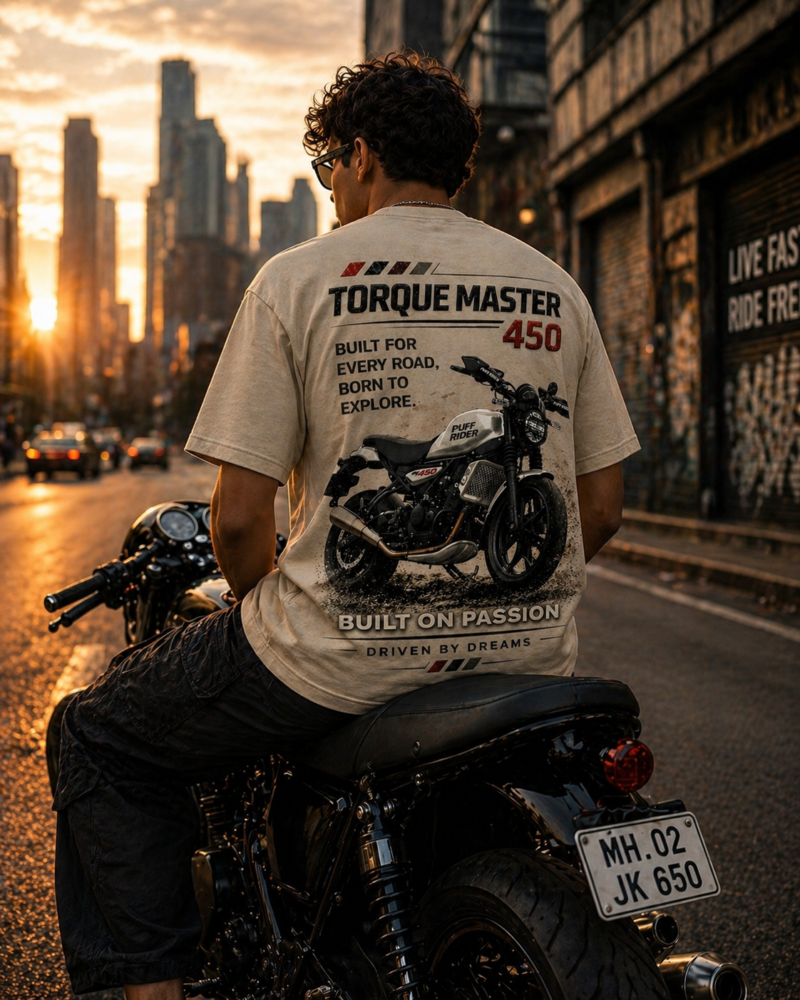 Torque Master 450 Oversized Tee - Puff Print Edition