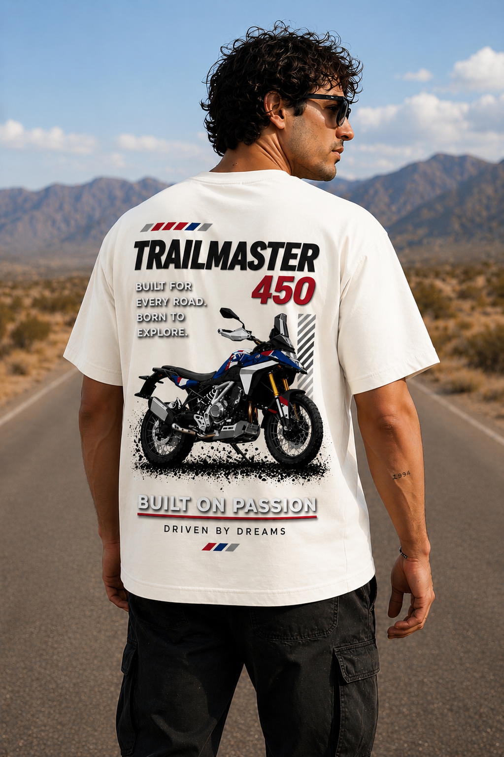 ADVENTURE F450 GS Oversized Tee - Puff Print Edition