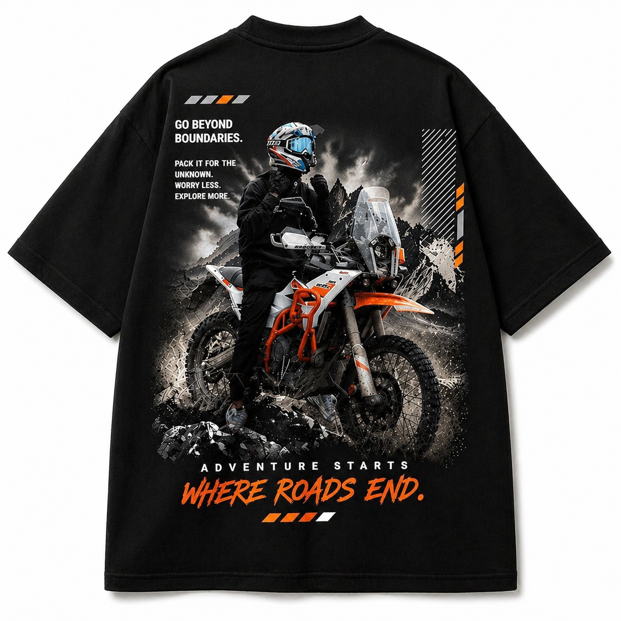 Adventure 390 Overzised Tee - Puff Print Edition