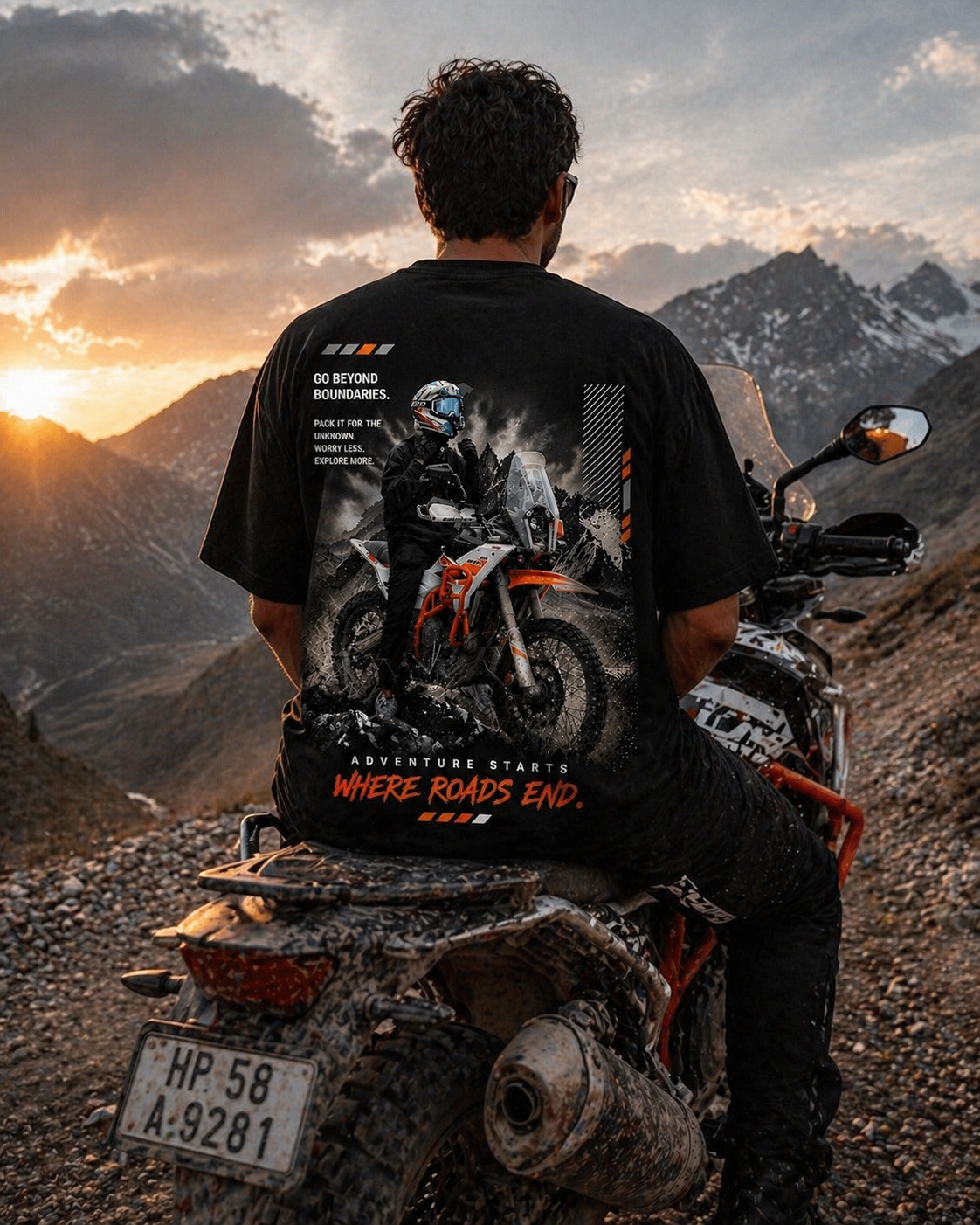 Adventure 390 Overzised Tee - Puff Print Edition