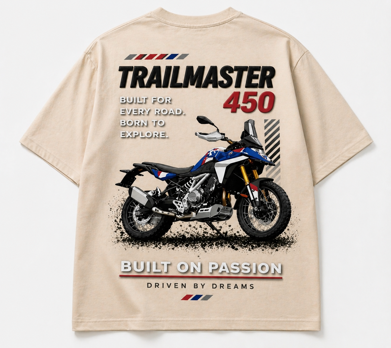 ADVENTURE F450 GS Oversized Tee - Puff Print Edition