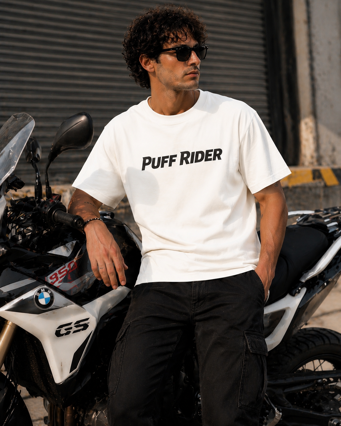 ADVENTURE F450 GS Oversized Tee - Puff Print Edition
