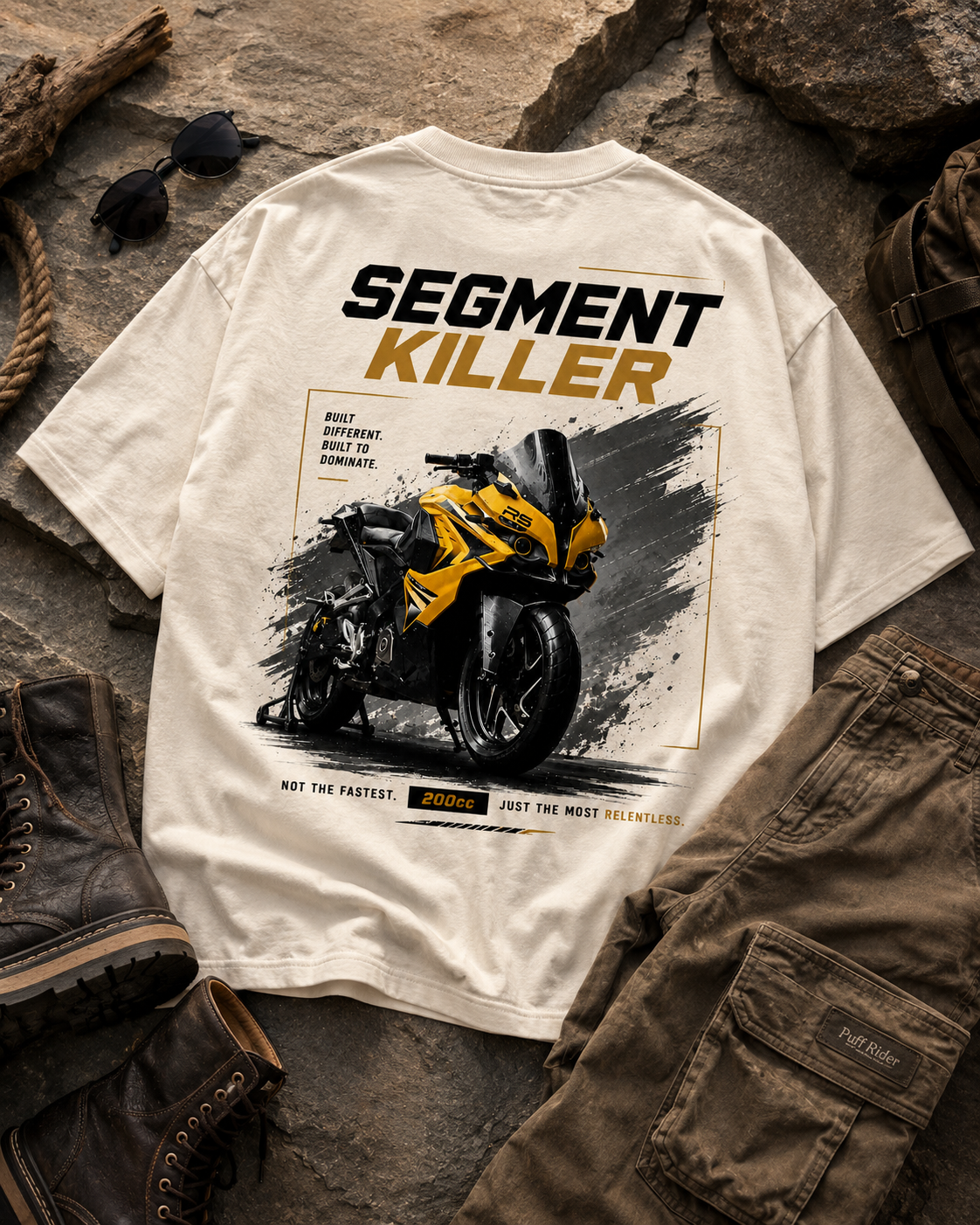 RS 200 Oversized Tee - Puff Print Edition